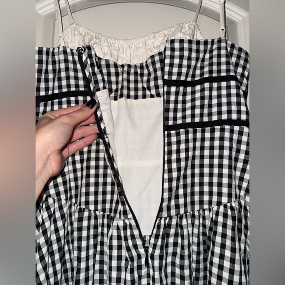 For Love & Lemons Black and White Gingham‎ Dress size small - Picture 10 of 11